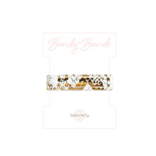 Load image into Gallery viewer, Bendy-Band: Foiled Gold Snakeskin (White)
